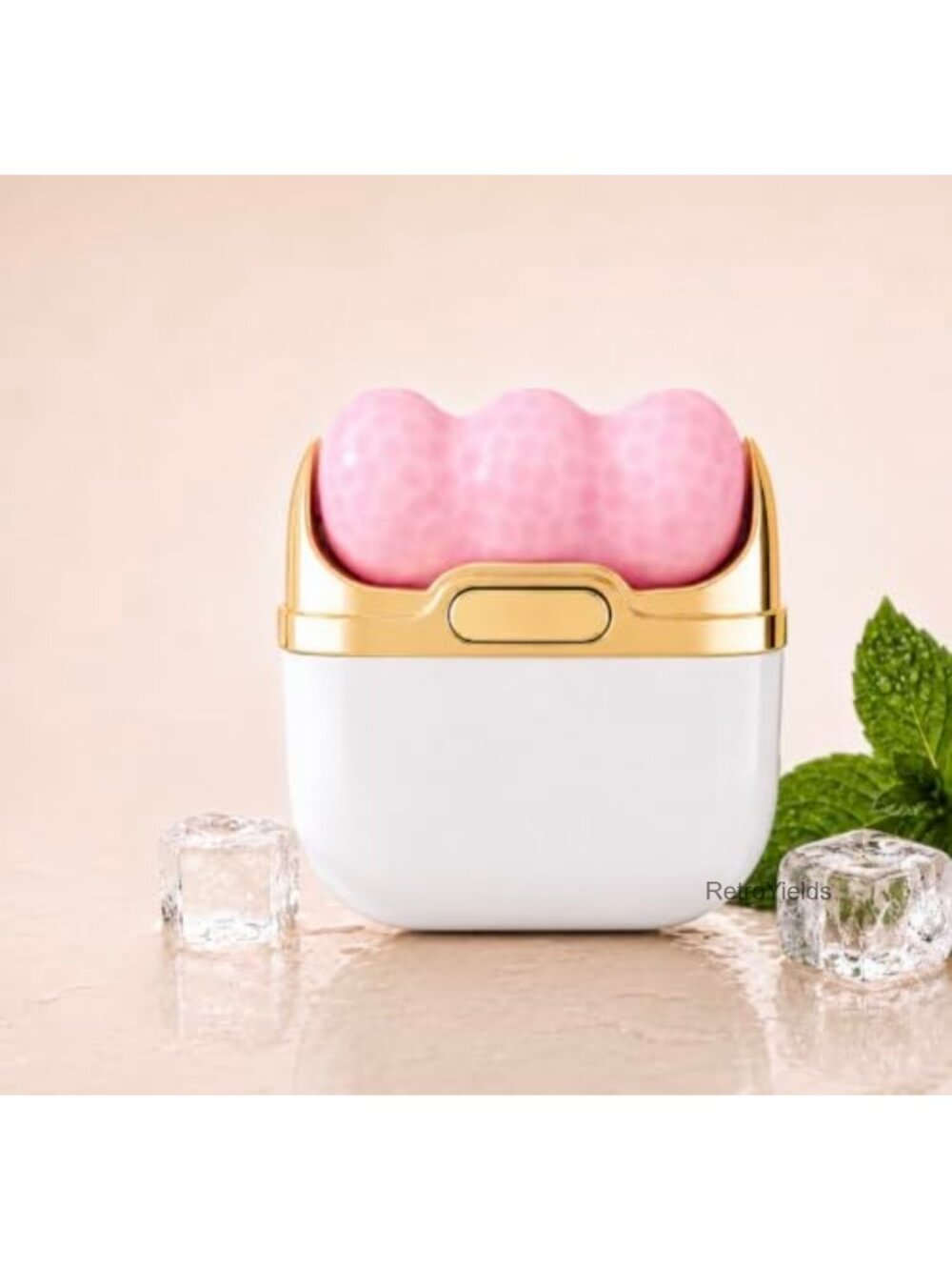 2-in-1 Ice Roller Facial Massager for Puffiness & Dark Circles
